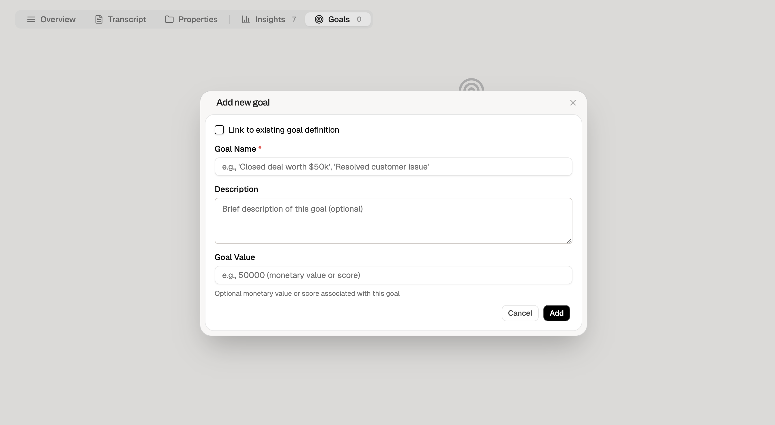 Upload Recording Dialog